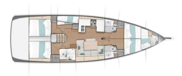 Sun Odyssey 490 - 5 + 1 cab. First Ride